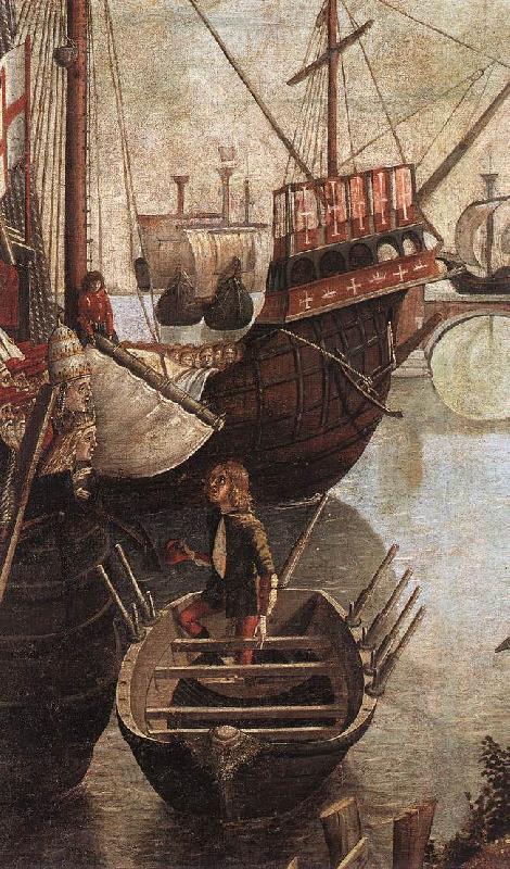 CARPACCIO, Vittore The Arrival of the Pilgrims in Cologne (detail)